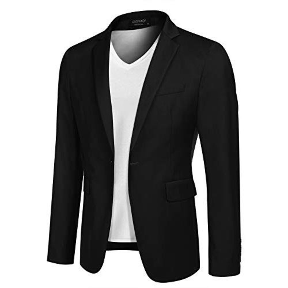 COOFANDY Men's Casual Blazer Jacket Slim Fit Sport Coats Lightweight One Button